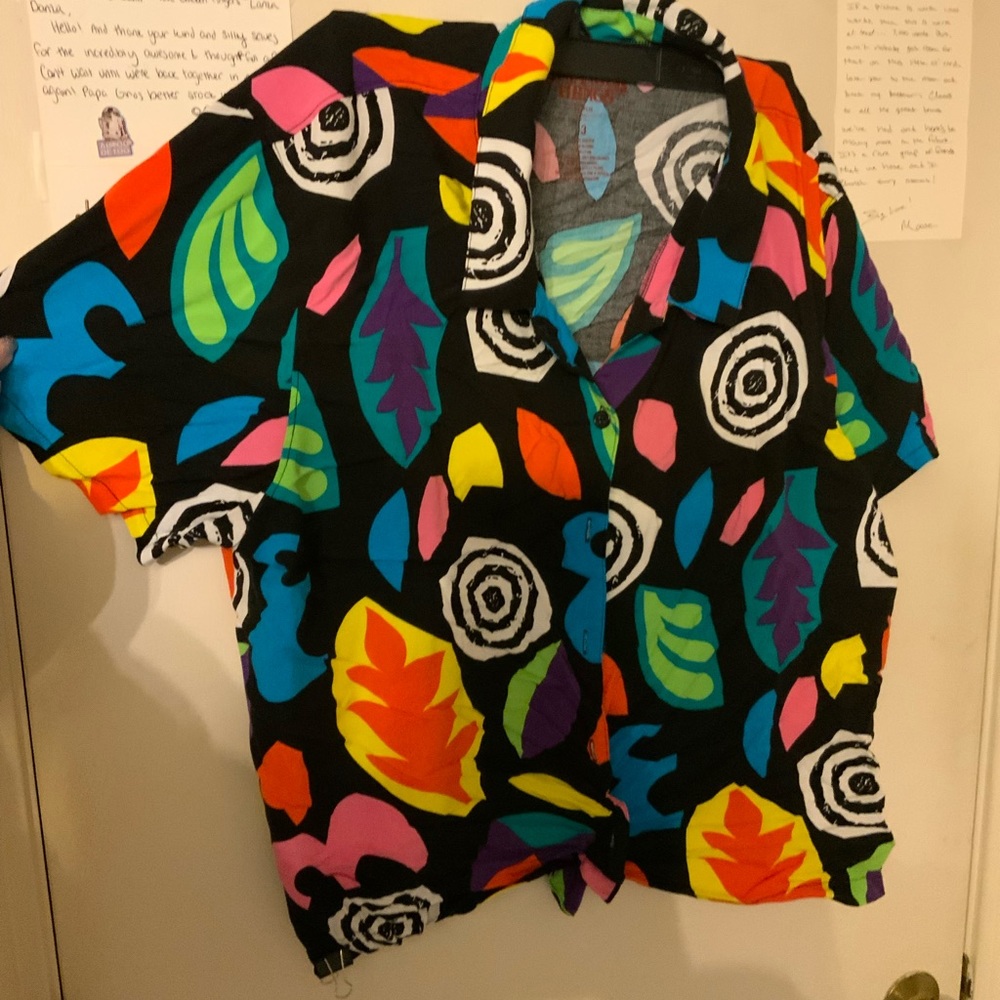Torrid Stranger Things Eleven 80s button shirt